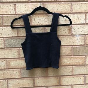 American Eagle Cropped Ribbed Tank Top